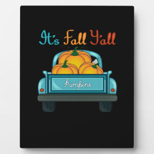 Plaque Photo C’est automne Y’all Camion Citrouille Drôle Graphi
