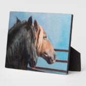 Plaque Photo Caballos/Cabalos/Chevaux (Côté)