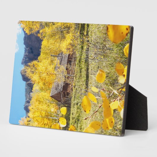 Plaque Photo Cabine à Aspens (Côté)