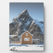 Plaque Photo Cabine jaune Lofoten (Devant)