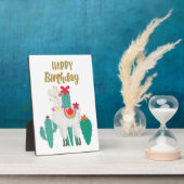 Plaque Photo Cactus Joyeux anniversaire (Côté)