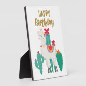 Plaque Photo Cactus Joyeux anniversaire (Côté)