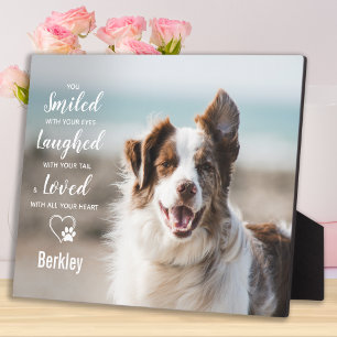 Plaque Photo Cadeau à la mémoire de son chien - Objet-souvenir