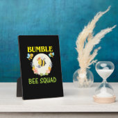 Plaque Photo Cadeau apiculteur | Bumble Bee Squad (Côté)