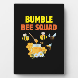 Plaque Photo Cadeau apiculteur   Famille Bumble Bee Squad