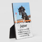 Plaque Photo Cadeau commémoratif à cheval (Côté)