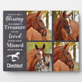 Plaque Photo Cadeau commémoratif de cheval Perte de cheval Symp (Devant)