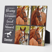 Plaque Photo Cadeau commémoratif de cheval Perte de cheval Symp (Côté)