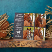 Plaque Photo Cadeau commémoratif de cheval Perte de cheval Symp (Côté)