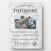 Plaque Photo Cadeau commémoratif de cheval - Photo équine (Devant)