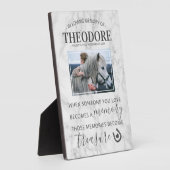 Plaque Photo Cadeau commémoratif de cheval - Photo équine (Côté)