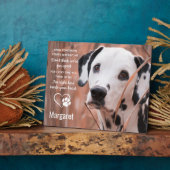 Plaque Photo Cadeau commémoratif de chien - Perte d'animal de c (Côté)