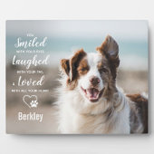 Plaque Photo Cadeau commémoratif pour chien de compagnie - Pert (Devant)