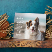 Plaque Photo Cadeau commémoratif pour chien de compagnie - Pert (Côté)