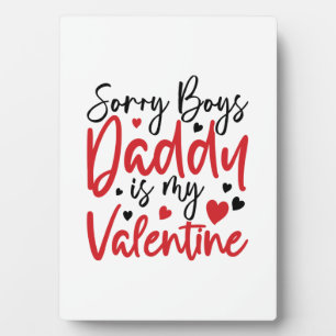 Plaque Photo Cadeau Couple Désolé Papa Est Ma Saint Valentin