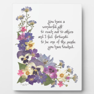 Plaque Photo cadeau d'appréciation