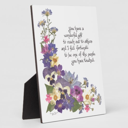 Plaque Photo cadeau d'appréciation (Côté)