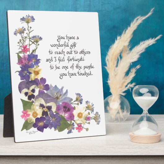 Plaque Photo cadeau d'appréciation (Côté)