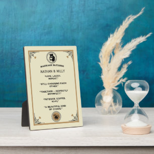Plaque Photo Cadeau de bénédiction de mariage