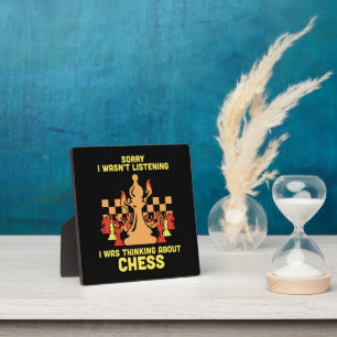 Plaque Photo Cadeau de citation drôle d'échecs pour les joueurs