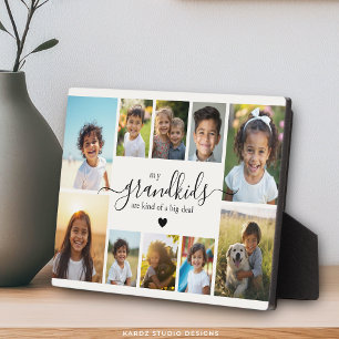 Plaque Photo Cadeau de collage de photos de petits-enfants pour