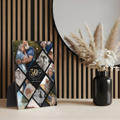 Plaque Photo Cadeau de collage photo d'amour infini pour le 50e