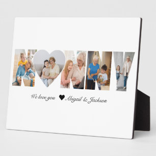 Plaque Photo Cadeau de collage photo de nounou pour grand-mère