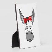 Plaque Photo Cadeau de costume d'Halloween d'animal d'âne flora (Côté)
