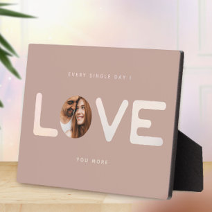 Plaque Photo Cadeau de couple personnalisé pour la Saint-Valent