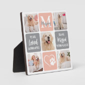 Plaque Photo Cadeau de deuil d'animal de compagnie mémorial pou (Recto)