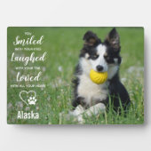 Plaque Photo Cadeau de deuil pour animal de compagnie - Mémoria (Devant)