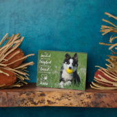 Plaque Photo Cadeau de deuil pour animal de compagnie - Souveni (Côté)