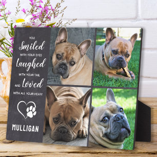 Plaque Photo Cadeau de deuil pour chien Mémorial pour animal de