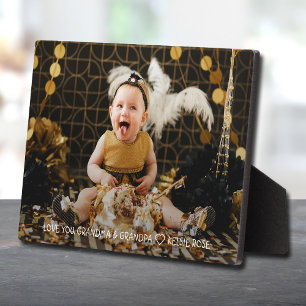 Plaque Photo Cadeau de grands-parents de la photo du petit-enfa
