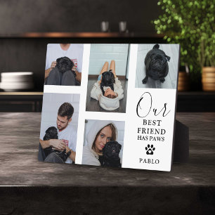 Plaque Photo Cadeau de grille de photo d'animal de compagnie 'M