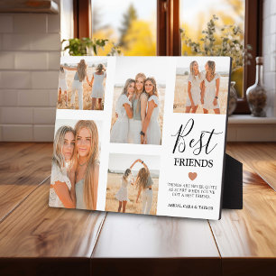 Plaque Photo Cadeau de grille de photos des meilleurs amis mode