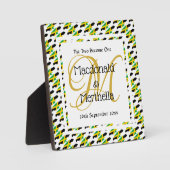 Plaque Photo Cadeau de mariage personnalisé avec monogramme JAM (Recto)