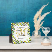 Plaque Photo Cadeau de mariage souvenir Jamaïque Monogramme per (Insitu)