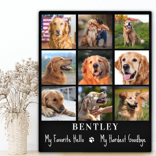 Plaque Photo Cadeau de mémorial de chien Perte d'animal familie