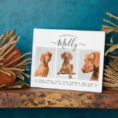 Plaque Photo Cadeau de mémorial pour chien - Perte d'animal de  (Côté)