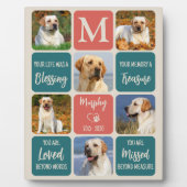 Plaque Photo Cadeau de mémorial pour chien Perte d'animal famil (Devant)