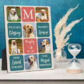 Plaque Photo Cadeau de mémorial pour chien Perte d'animal famil (Côté)