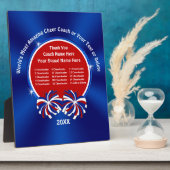 Plaque Photo Cadeau de Merci pour Cheer Coach, Cheer Leaders No (Côté)