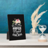 Plaque Photo Cadeau de Noël | Bon ami et un peu de vin (Côté)