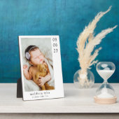 Plaque Photo Cadeau de nouveaux grands-parents (Côté)