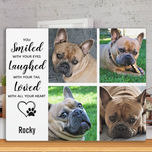 Plaque Photo Cadeau de Perte d'Animal de Compagnie - Souvenir M