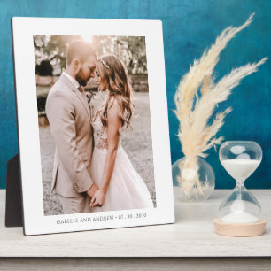 Plaque Photo Cadeau de portrait de mariage photo élégant