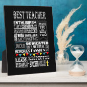 Plaque Photo cadeau de retraite d'enseignant pour le patron, se (Côté)