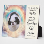 Plaque Photo Cadeau de souvenir de compagnie aquarelle arc-en-c (Côté)