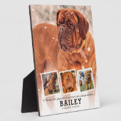 Plaque Photo Cadeau de souvenir de compagnie - Collage de 4 pho (Côté)